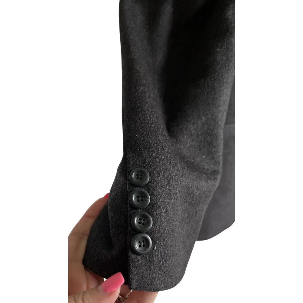 Jos. A. Bank Men's 100% Cashmere Blazer 42R Charcoal Grey 2 Button Vintage - Picture 4 of 7